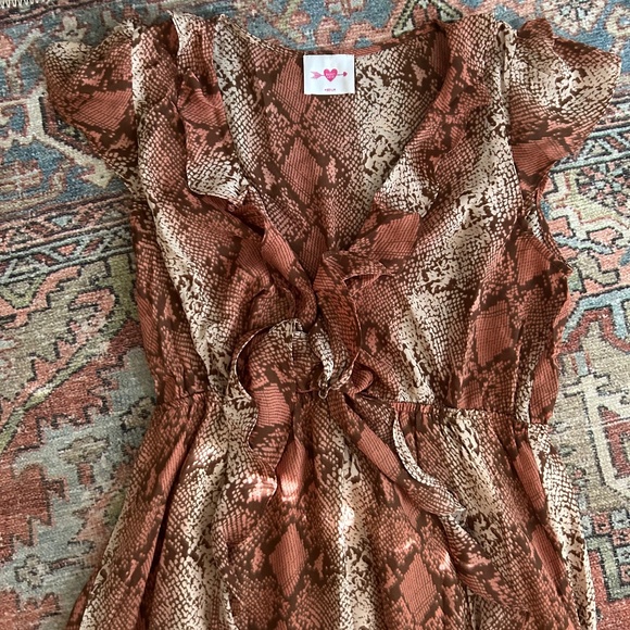 Snake Skin Printed Dress - Picture 3 of 5